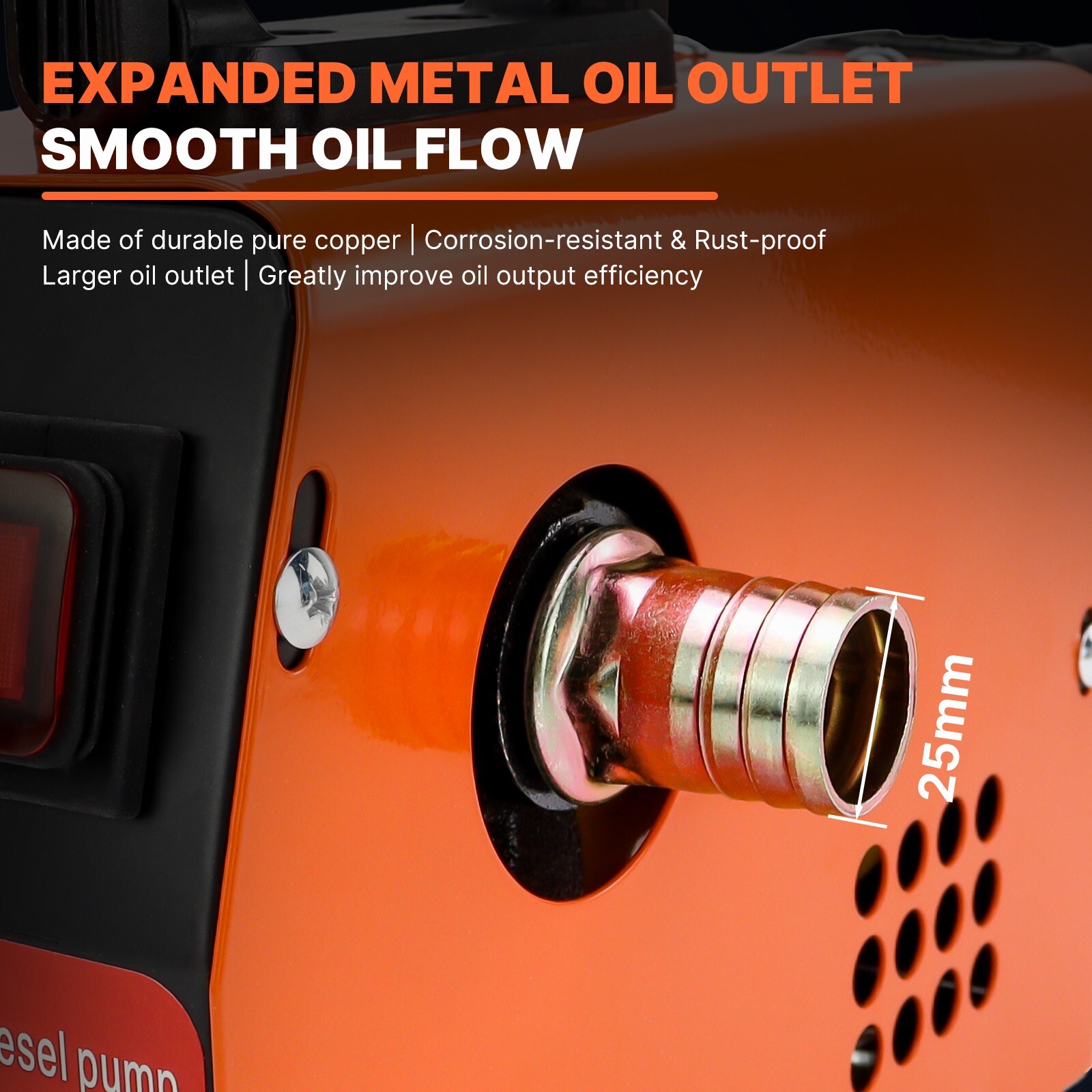 300W Fuel Transfer Pump 1500mAH Electric Oil Pump 50L/Min Diesel Transfer Pump
