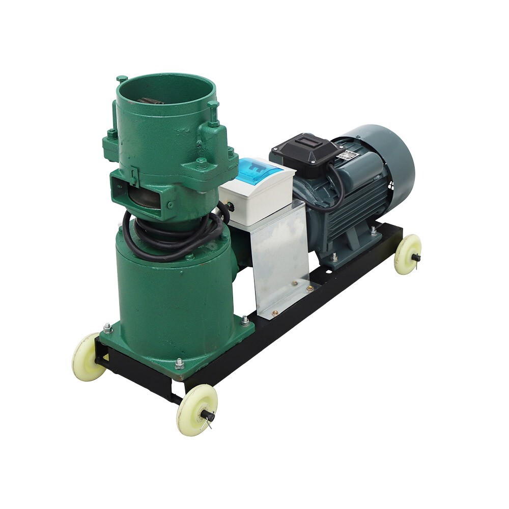 Animal Feed Pellet Mill Machine 8MM Holes Pellet Feed Granulator 2 Rollers 220V