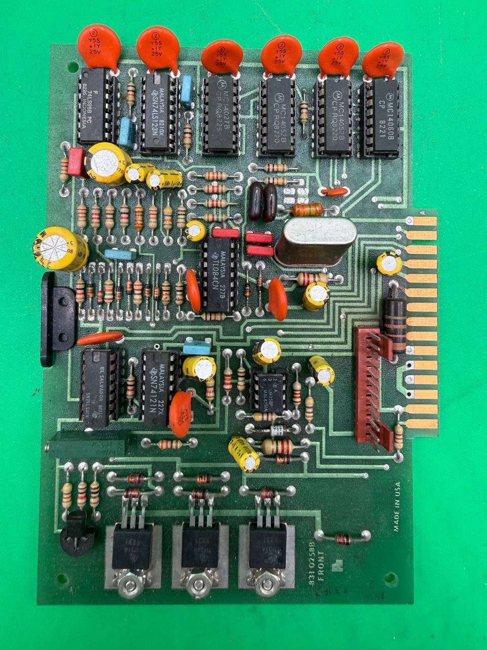Vintage Electronic Circuit Board PCB 8310258B Made in USA RE