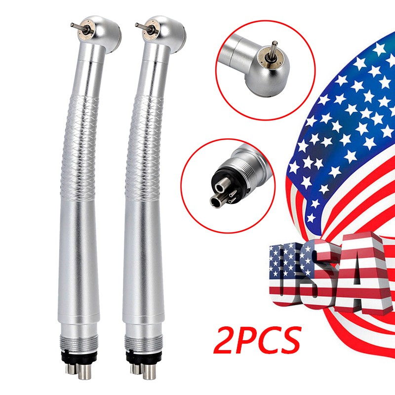 2X PANA MAX Style Dental High Speed Handpiece Push Button 4 Hole