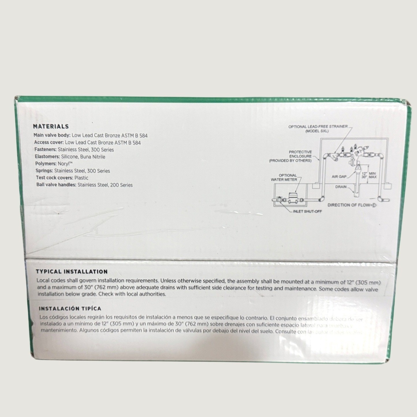 Zurn Wilkins Backflow Preventer 1/2″ 975XL3 Reduced Pressure Principle