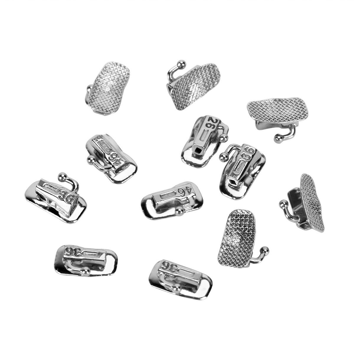 50Sets Tubos bucales de ortodoncia dental 1st Molar Roth/MBT 018/022 Bondable US