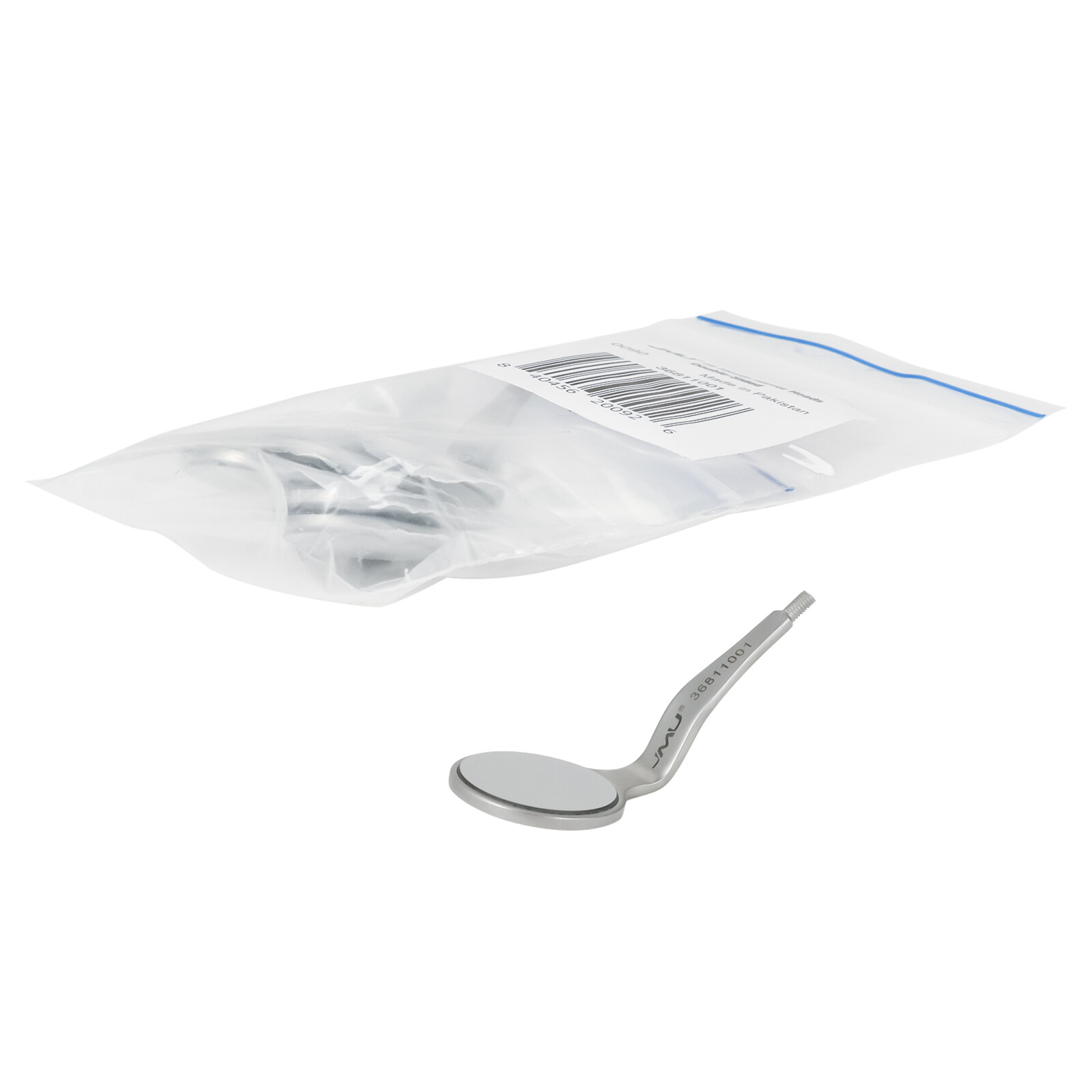 6x Dental Double Sided Mouth Mirror Front Surface 5# Simple Stainless Steel