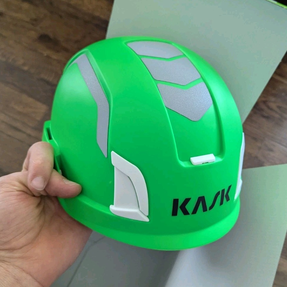Kask Zenith X Hi Viz Green Hardshell Helmet Adjustable Fitting Adults XXS-2XL
