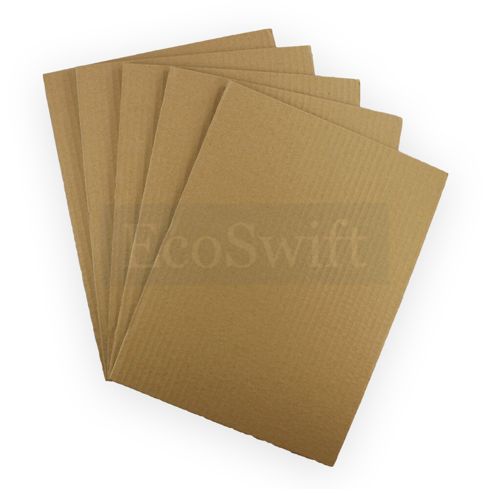 100 6×9 EcoSwift Corrugated Cardboard Pads Filler Inserts Sheet 1/8″ Thick 6 x 9