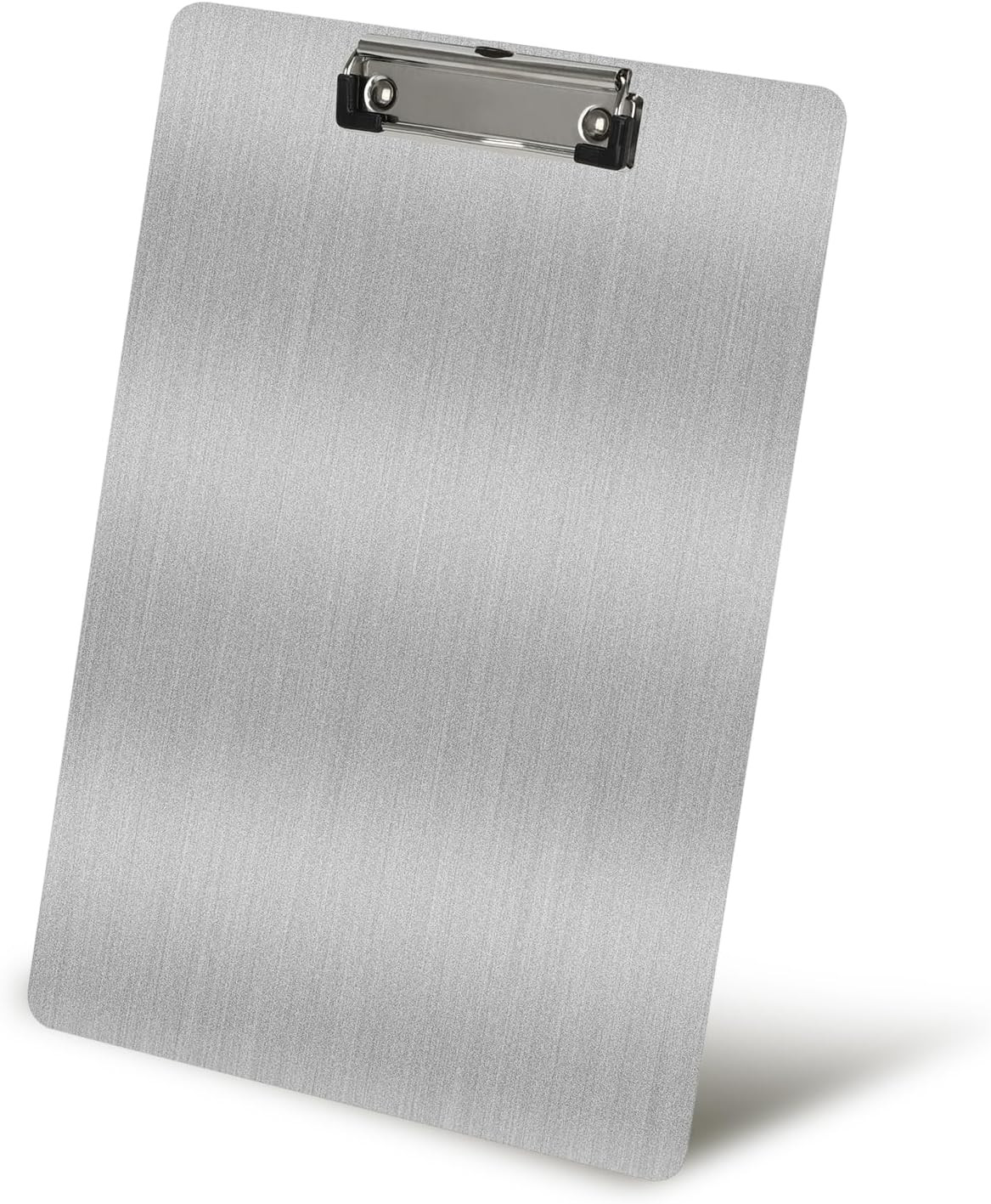 Stainless Steel Clipboard Heavy-Duty Durable Clipboard (Silver, A4)