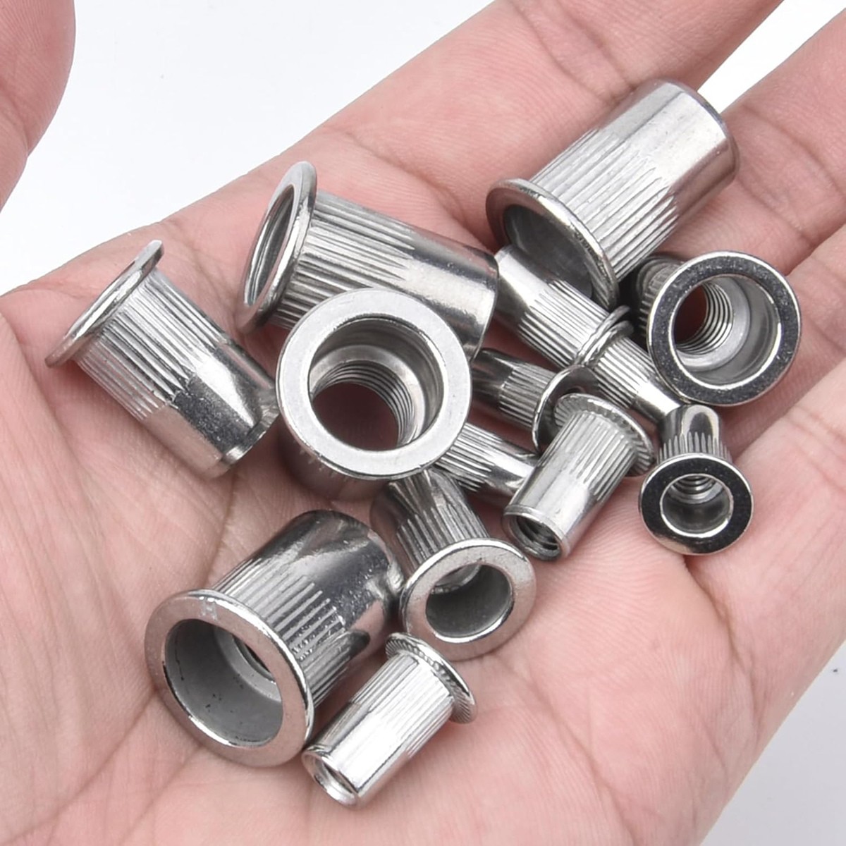 150~615X Stainless Steel Rivet Nut Kit Metric Rivnuts Nutsert Assorted M3-M8 Set