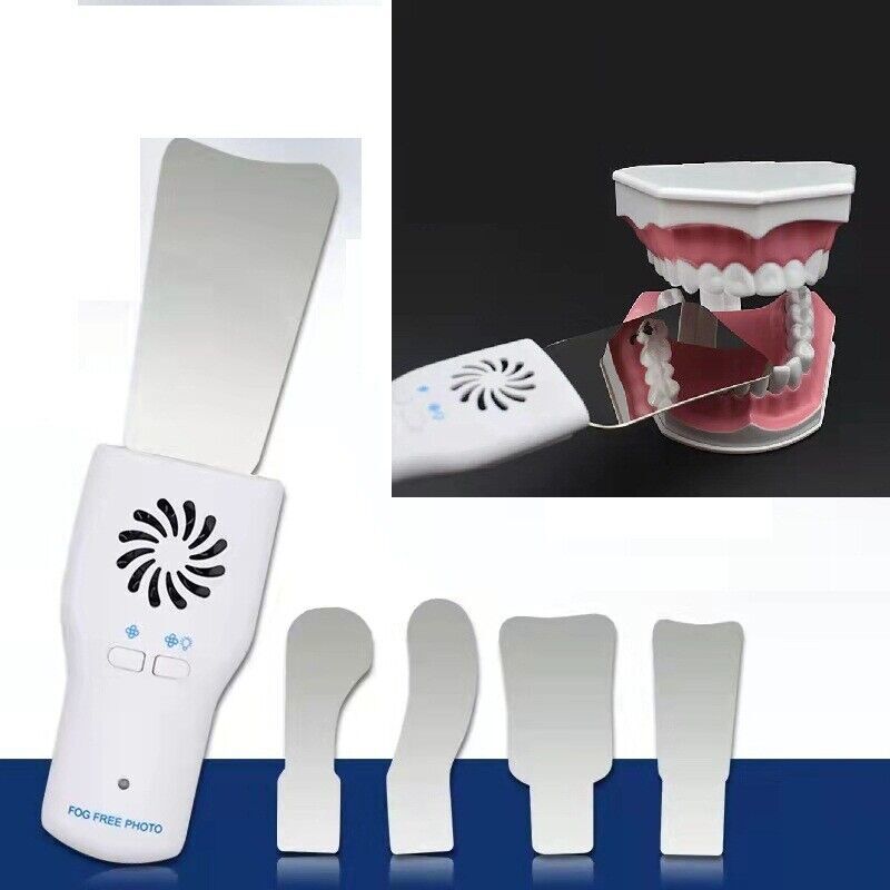 Dental Ortho LED Automatic Anti-fog Mirror Oral photography Reflector Glass