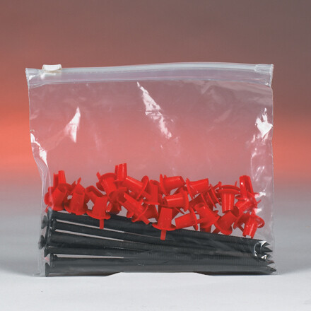 Resealable Poly Bag with Slide Seal Zipper, 16 x 12 Inch, 100 Pack, 3 Mil, Clear