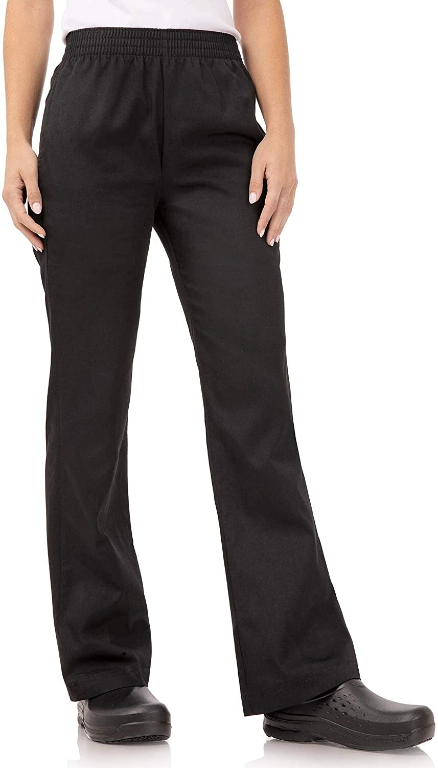 NWT CHEFWEAR WOMEN’S BAGGY COTTON BLACK CHEF PANT Size XS-3XL