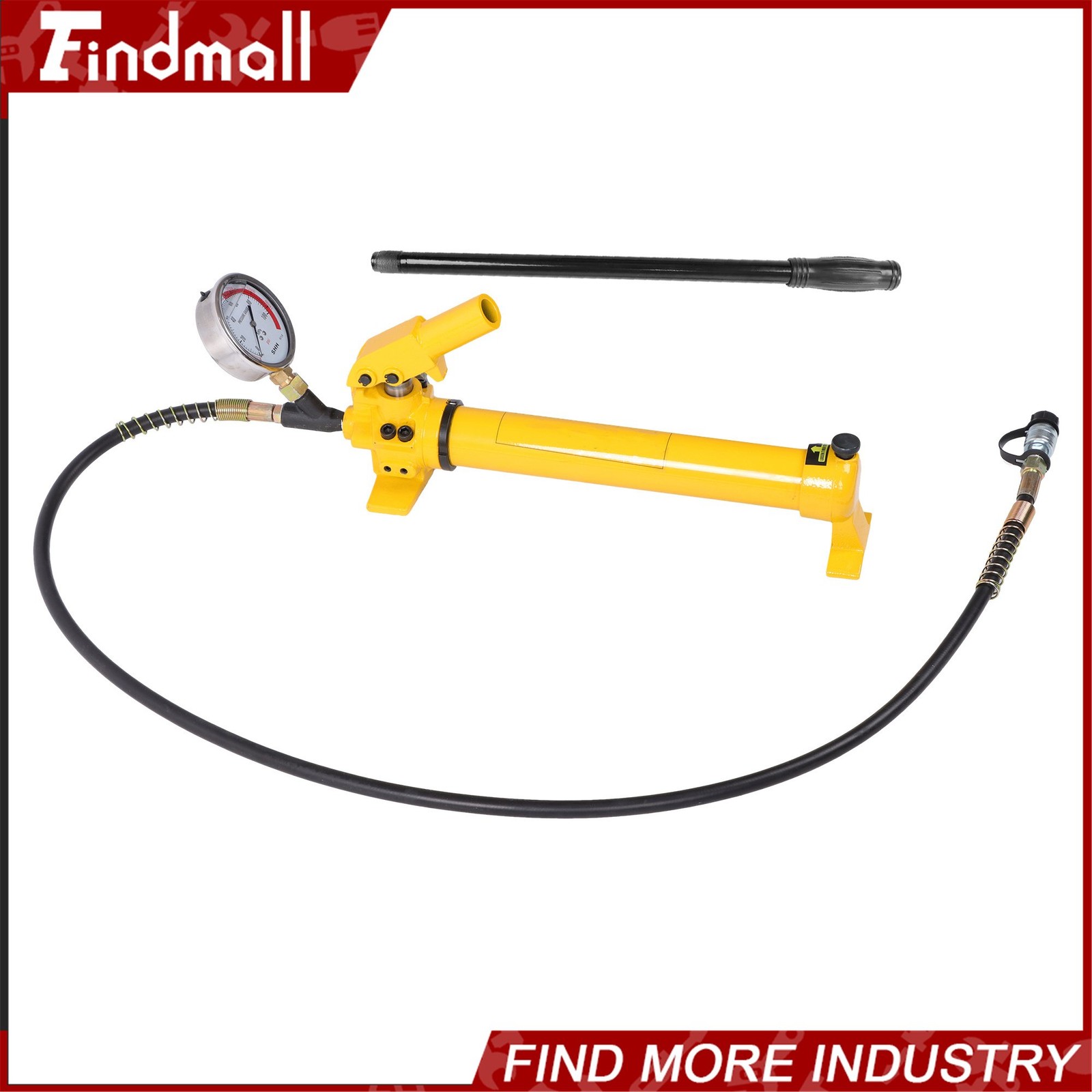 Findmall CP-700 Manual Pump 10000 PSI with Oil Gauge 700Bar ZG3/8”