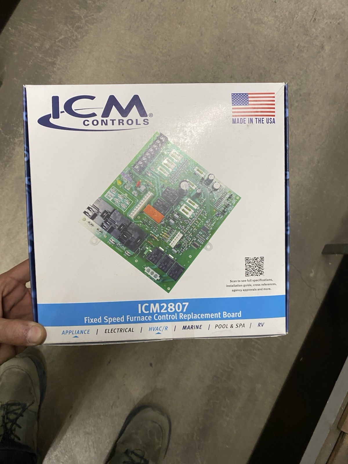 ICM Controls ICM2807 Furnace Replacement Board Fixed Speed