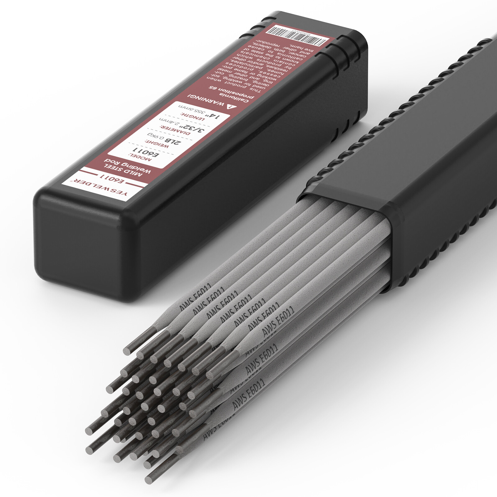 3/32”, 1/8″, 5/32″ Carbon Steel Stick Electrodes Welding Rod, 2LB/5LB/10LB