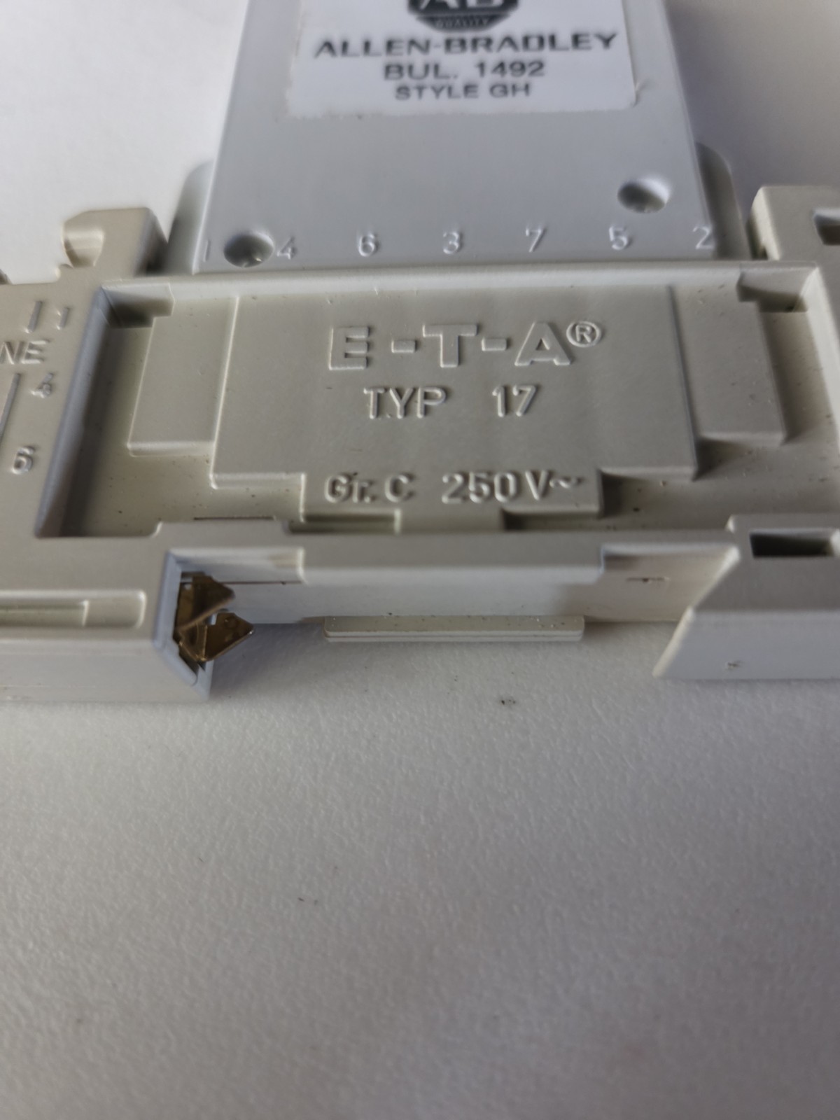 Allen Bradley Single Pole Circuit Breaker .2 AMP 1492-GHA002 Ser. A Tested