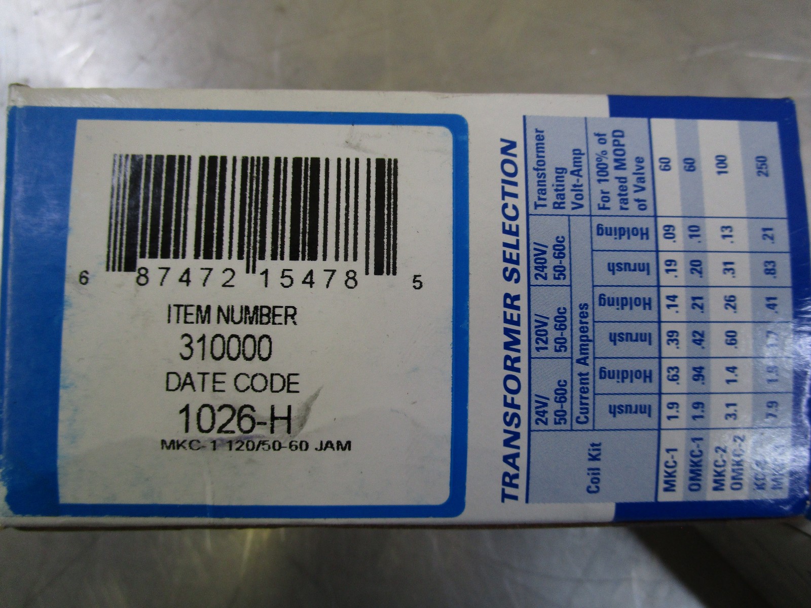 New lot of 2 Sporlan MKC-1 120/50-60Solenoid Coil Kit 310000