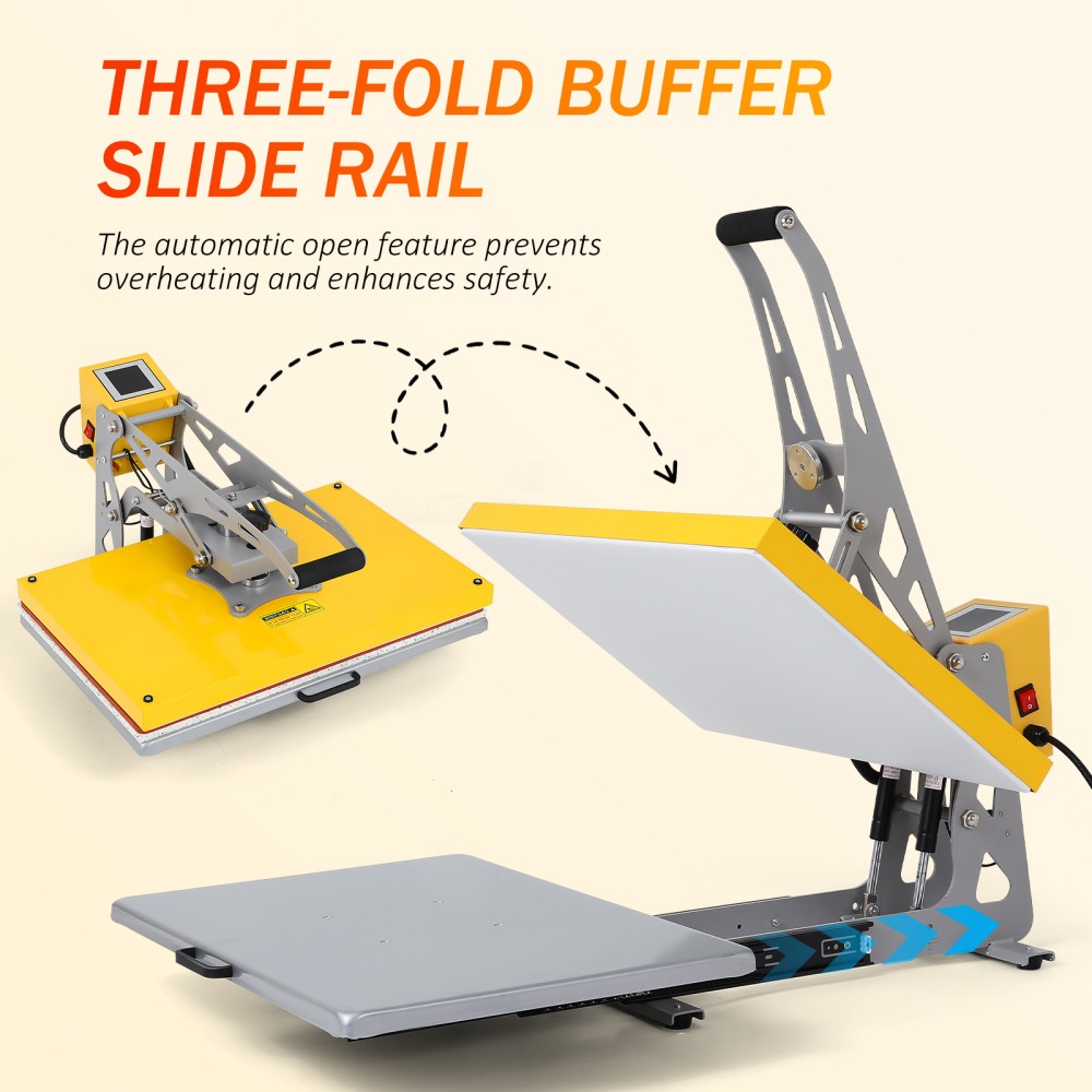 16″X24″ 2000W Automatic Heat Press Machine LCD for T Shirts with Auto Release