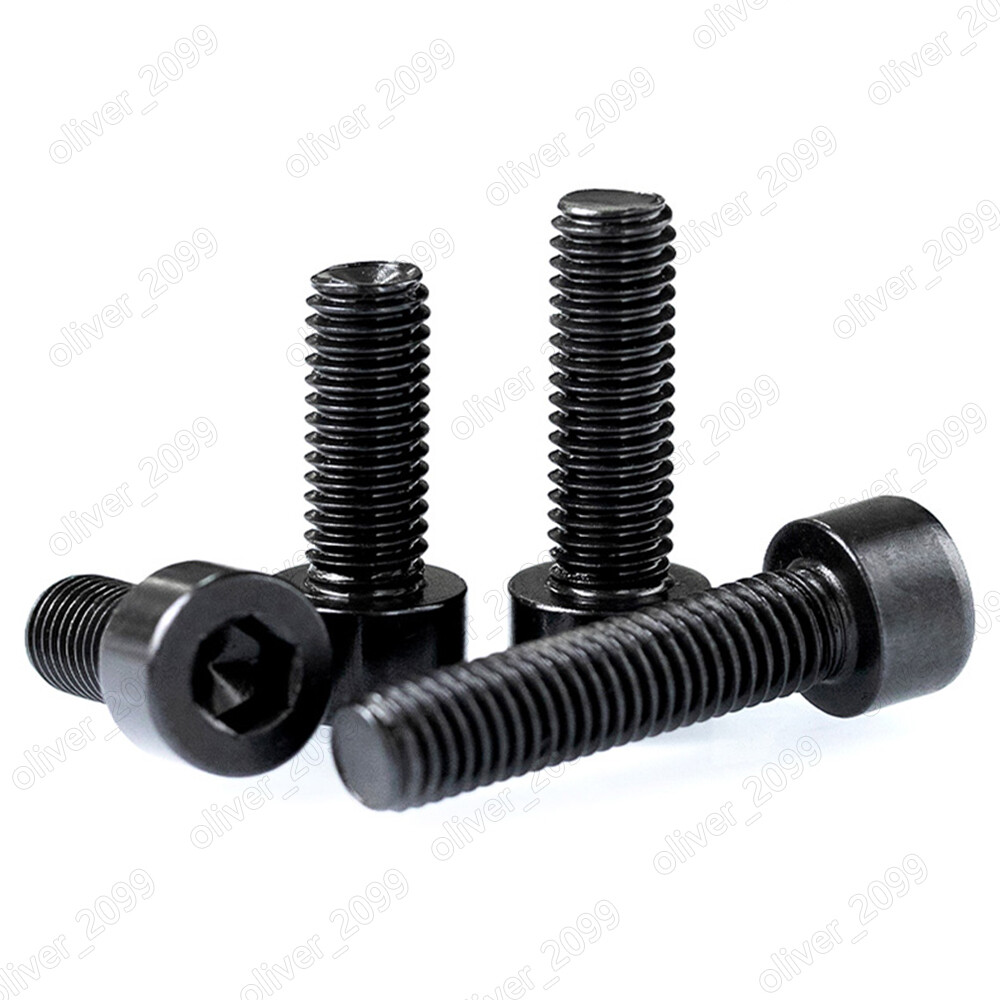 Black 304 Stainless Steel Allen Hex Socket Bolts Cap Head Screw M1.6 M2 M2.5 M3