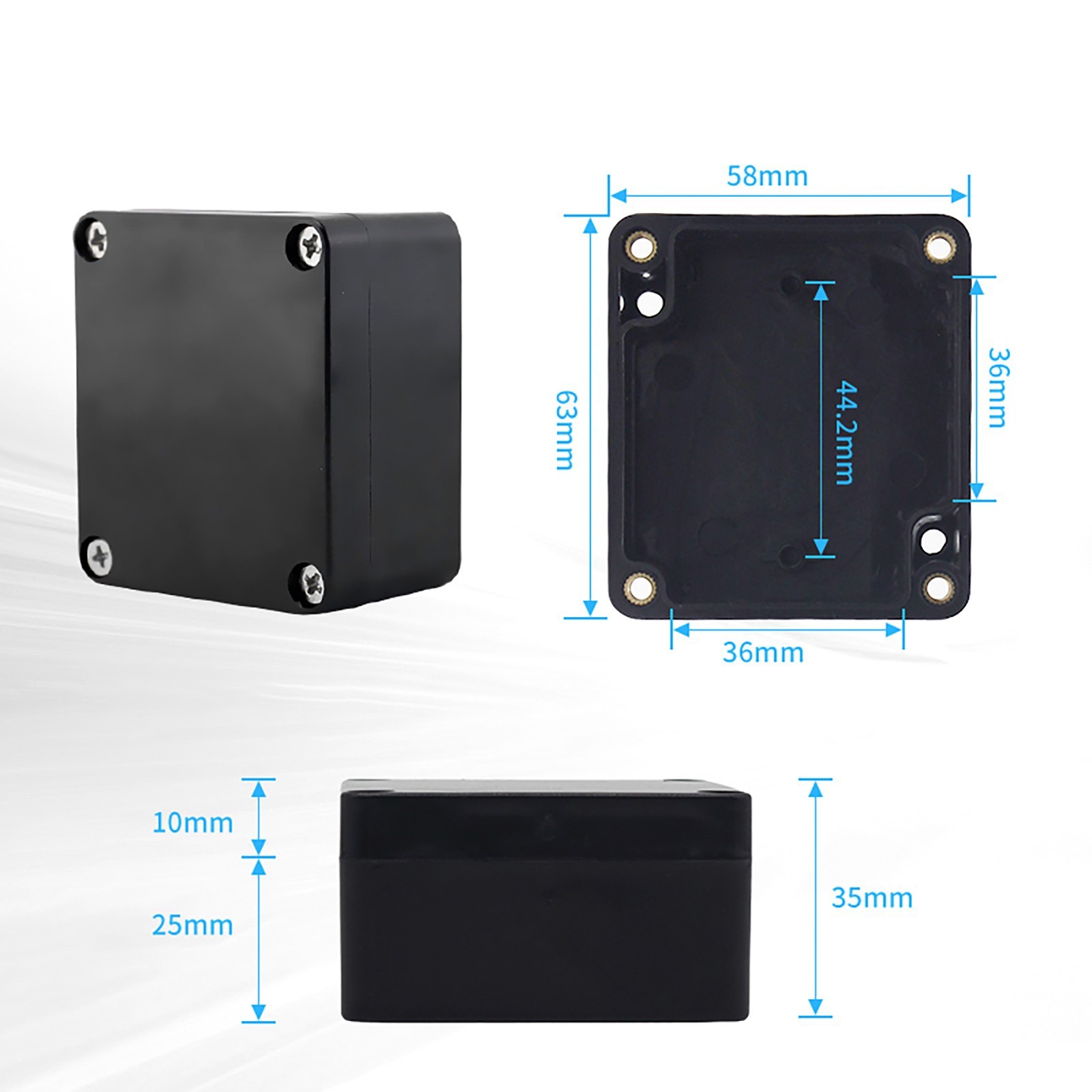 IP67 Electrical Junction Box Waterproof Plastic Outdoor Project Enclosure Case