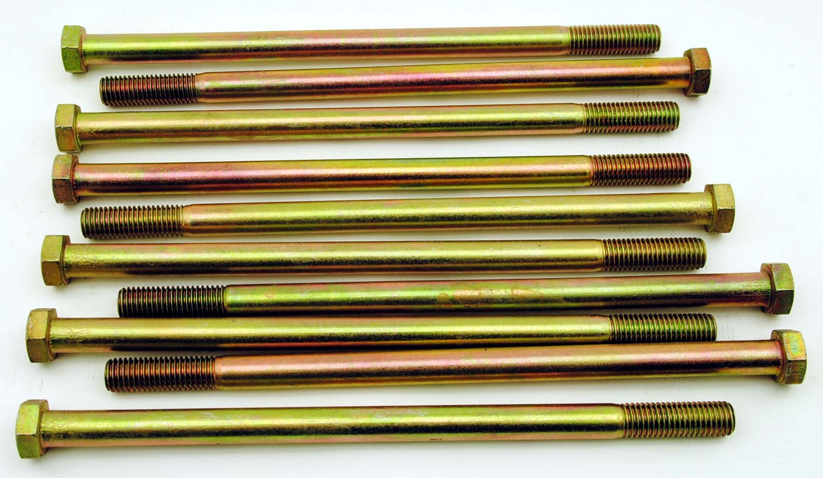 (5) Hex Head 5/8-11 x 12″ Grade 8 Bolts Yellow Zinc Cap Screws