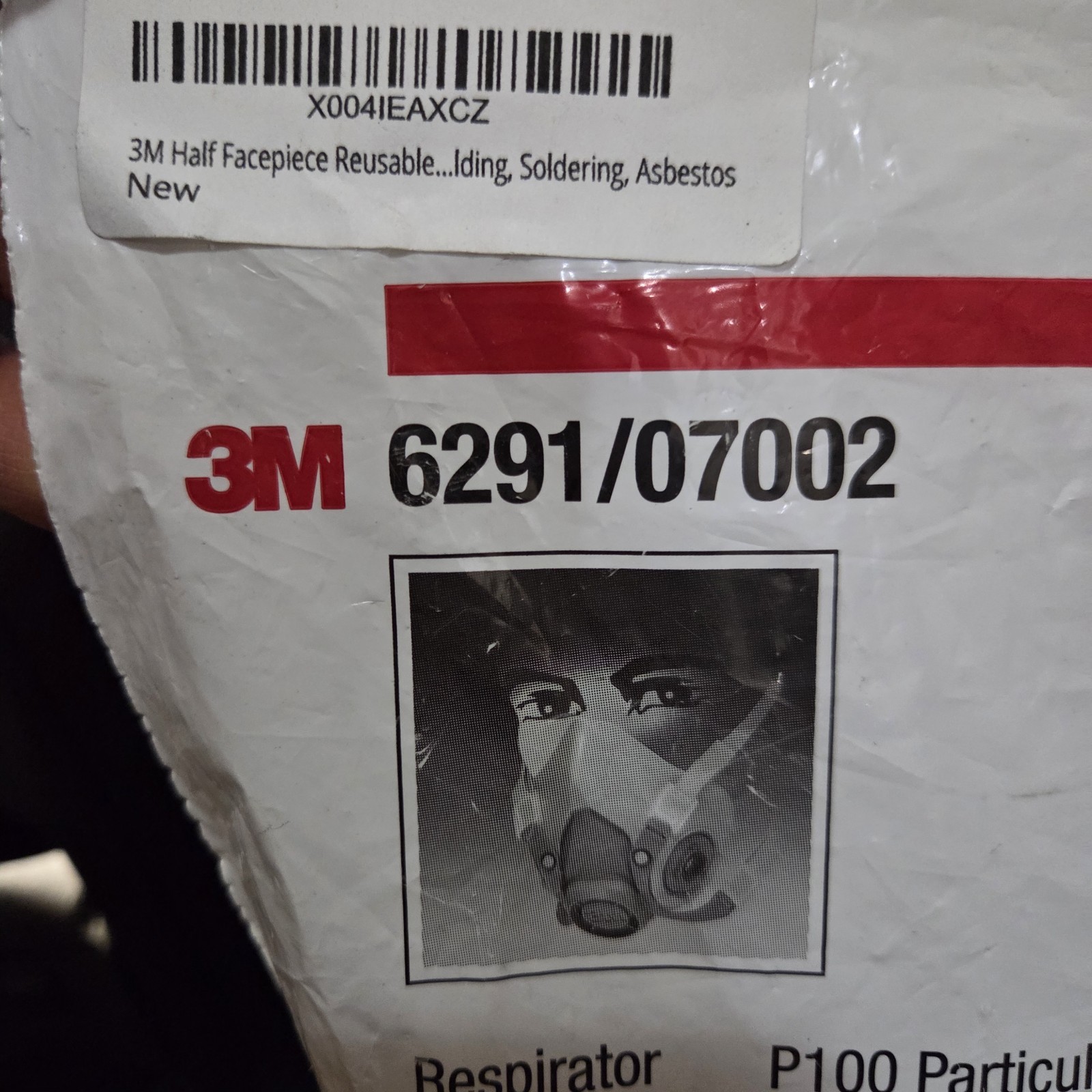 3M 6291 / 07002 Half Facepiece Reusable Respirator Mask with Filter – Medium