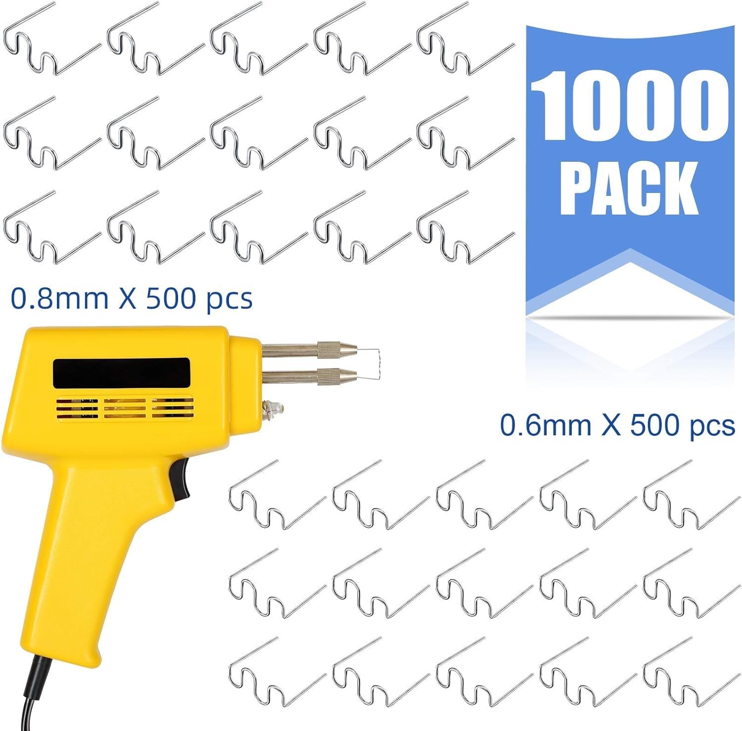 1000 Pieces Hot Staples Welding Rods Bumper Repair Welding Wire for Repair Ma…