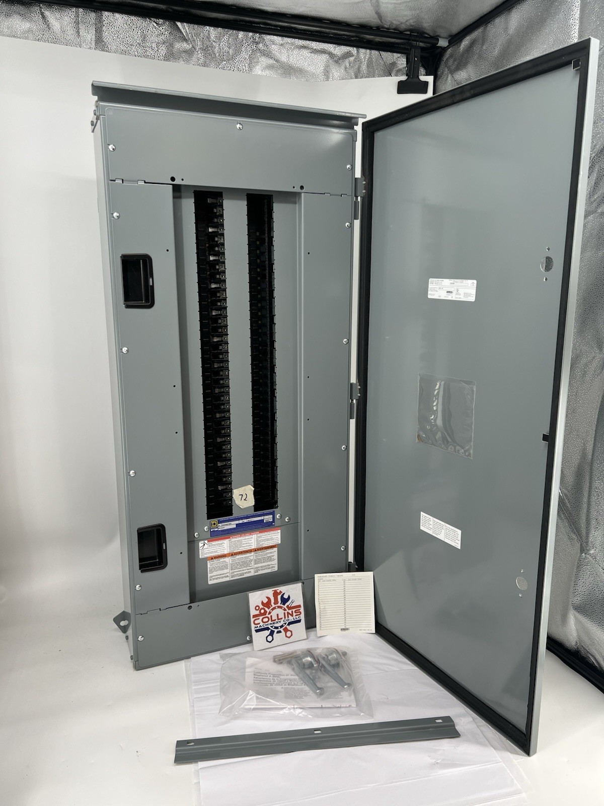 Square D NQ 225A Main Breaker Panel NEMA 3R 3Ø, 4W, 208Y/120V, 72 circuit, NOB