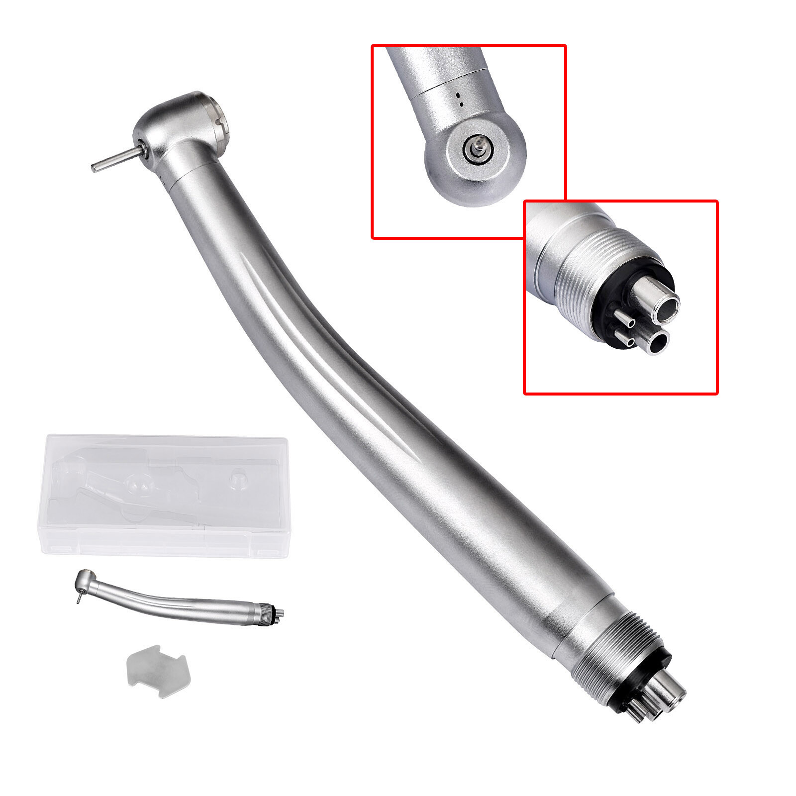 10pcs Dental High Speed Handpiece Push Standard Head Single Spary 4 Holes