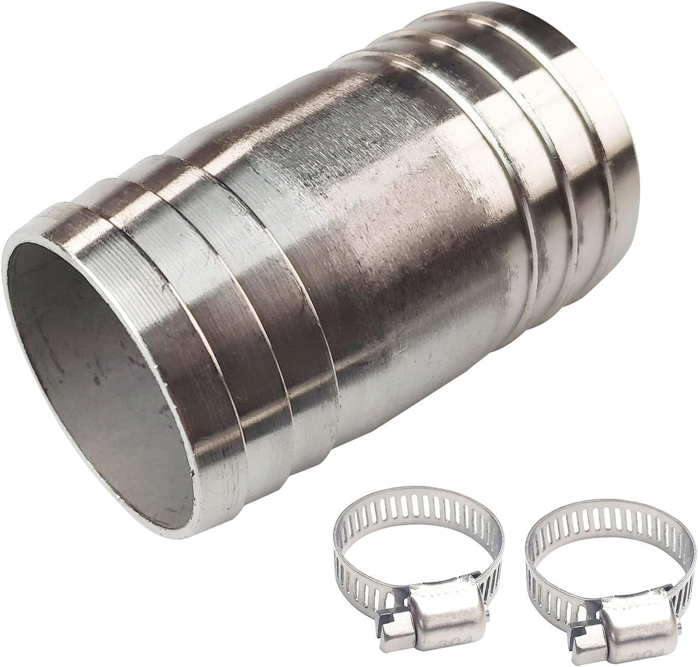 1-1/2″ Stainless Steel Hose Barb Fitting Straight Shape Barbed Splicer Mender…