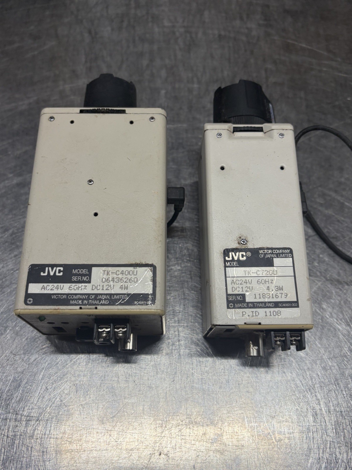 Jvc tk-c720U Tk-c400U color video camera UNTESTED – 2 Cameras – Free Ship