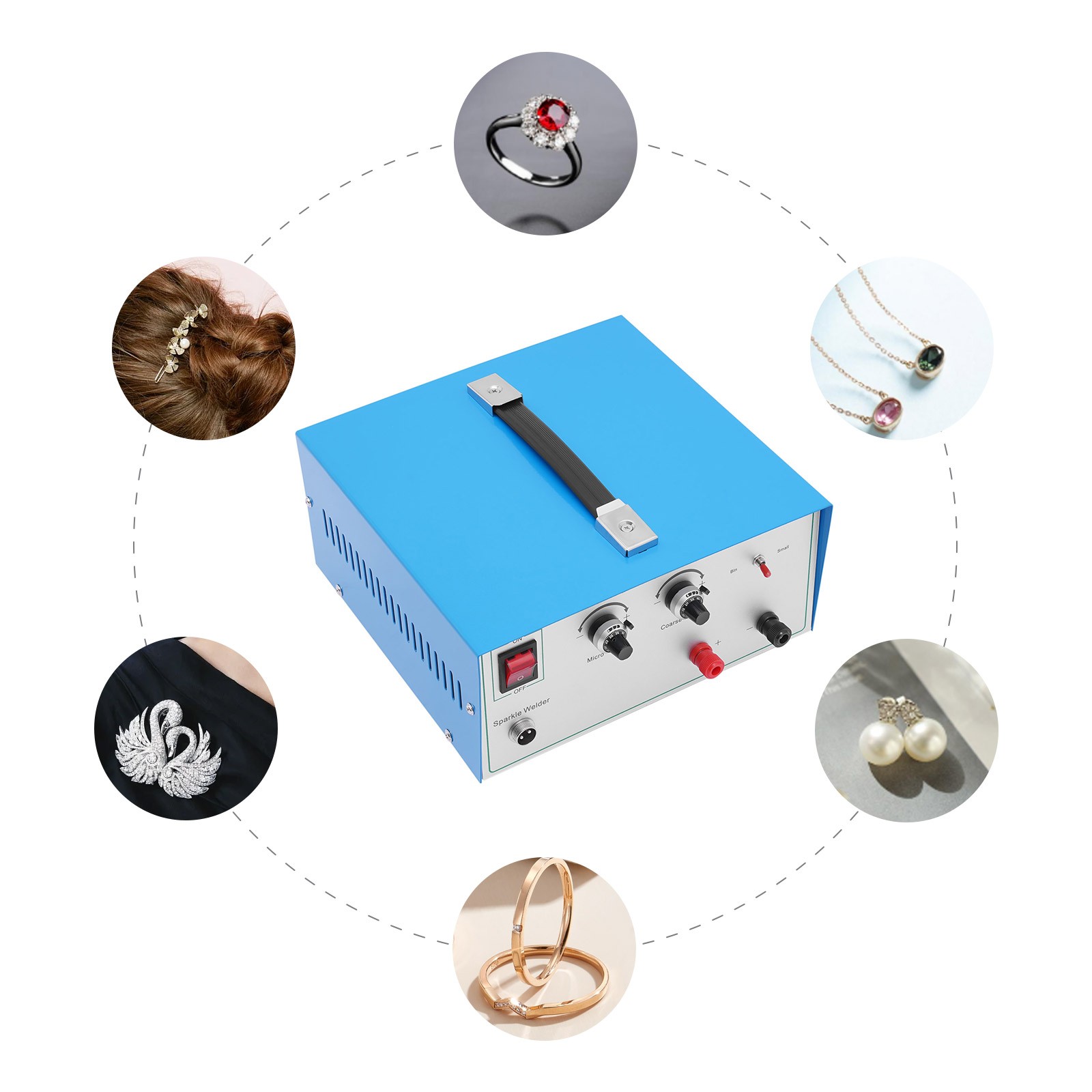 Electric Spot Welder Gold Silver Soldering 600W Jewelry Spot Welding Machine USA