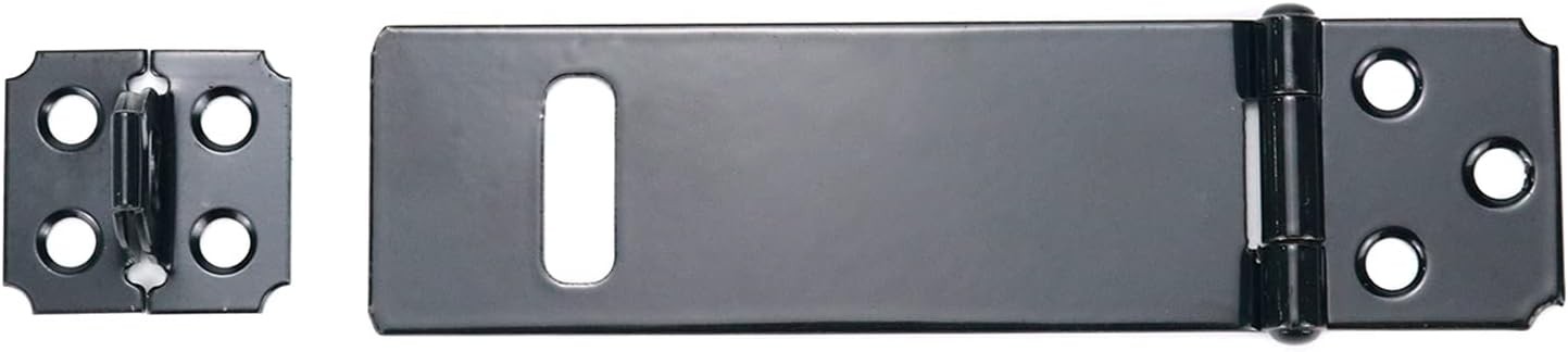 4Pcs 4Inch Black Padlock Hasp,Door Slide Latch Lock 4 Inch,
