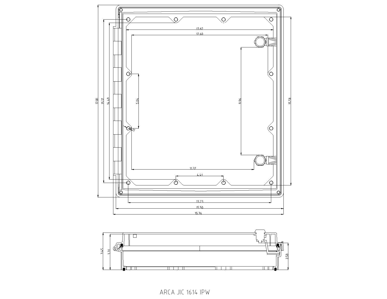 Fibox AR IPW 1614 SC T HMI Cover – 16×14” Transparent Hinged with Screw Locking