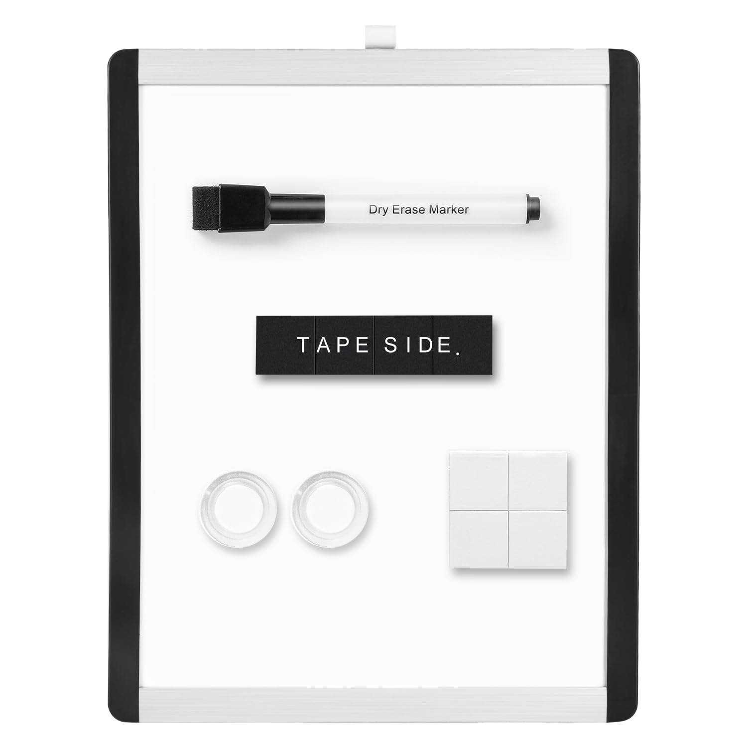 Amazon Basics Small Dry Erase Whiteboard, Magnetic, with 11″W x 8.5″H, White