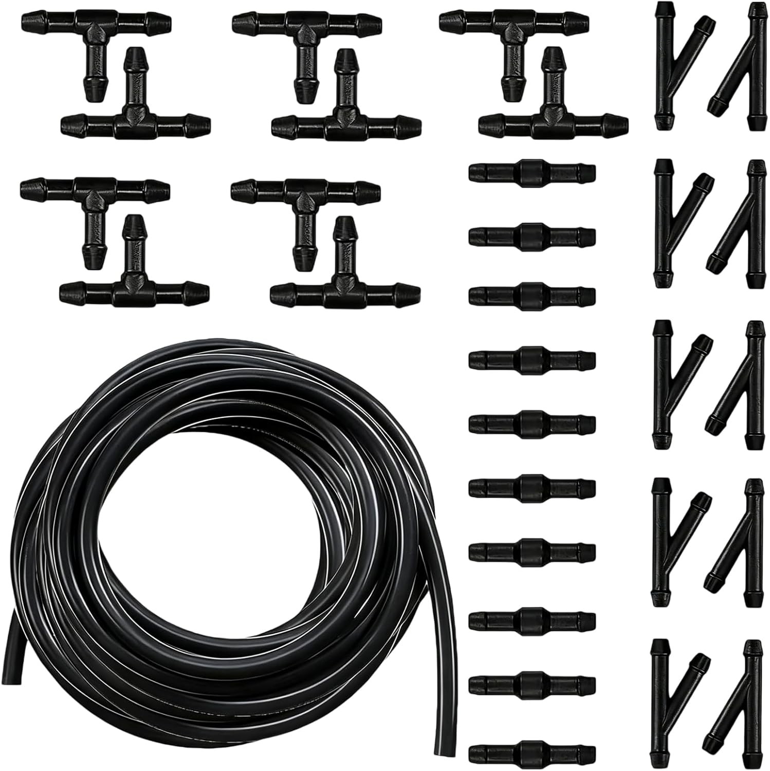 30 PCS Car Windshield Washer Hose Kit, 4M/13Ft Washer Fluid Hose & T/Y/I-type…