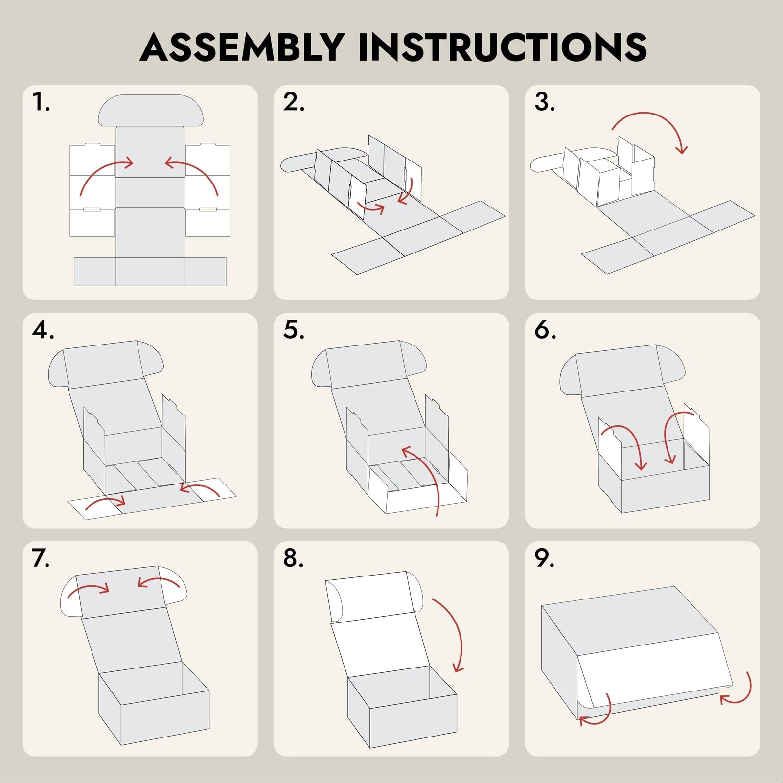 Mailing Box – 50 Pack, White, 4 x 3 x 2 Inch Corrugated Cardboard – Foldable …