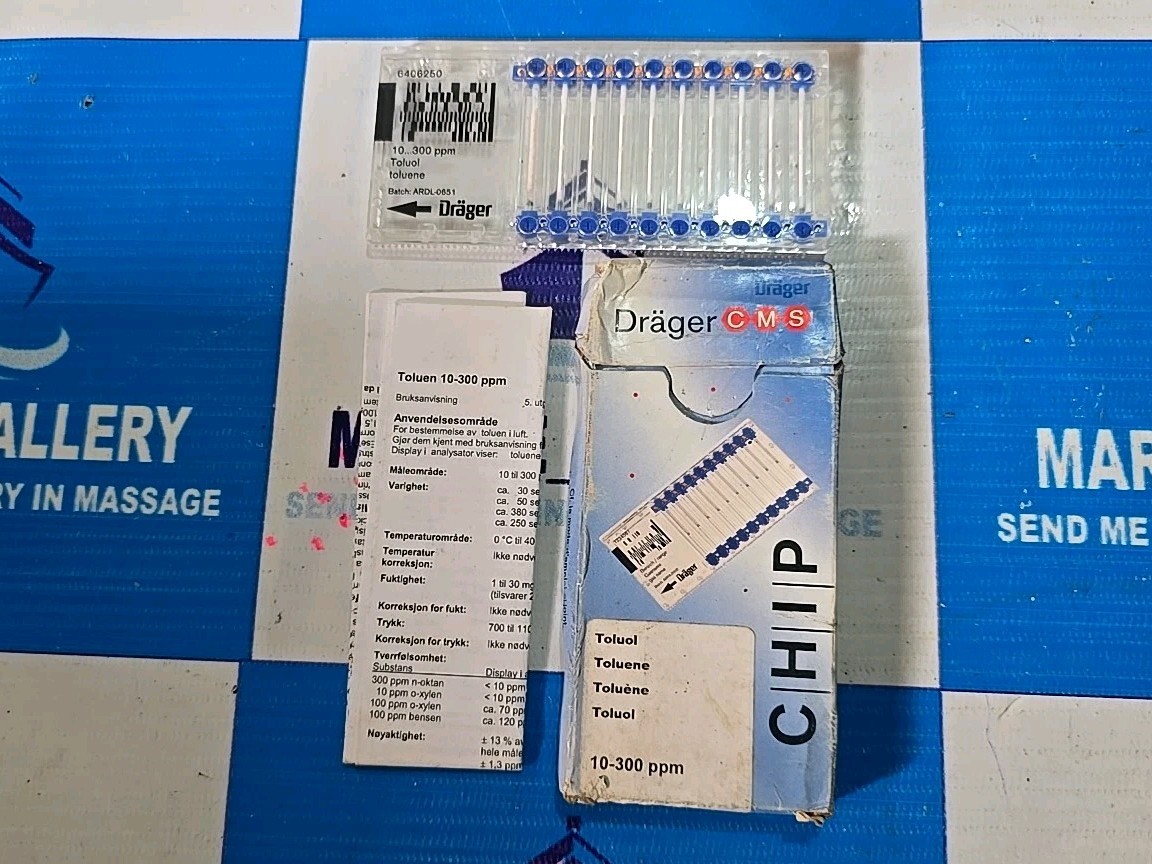Drager Toluene 10-300 PPM Chip Drager Toluene Chip , New Fast Ship