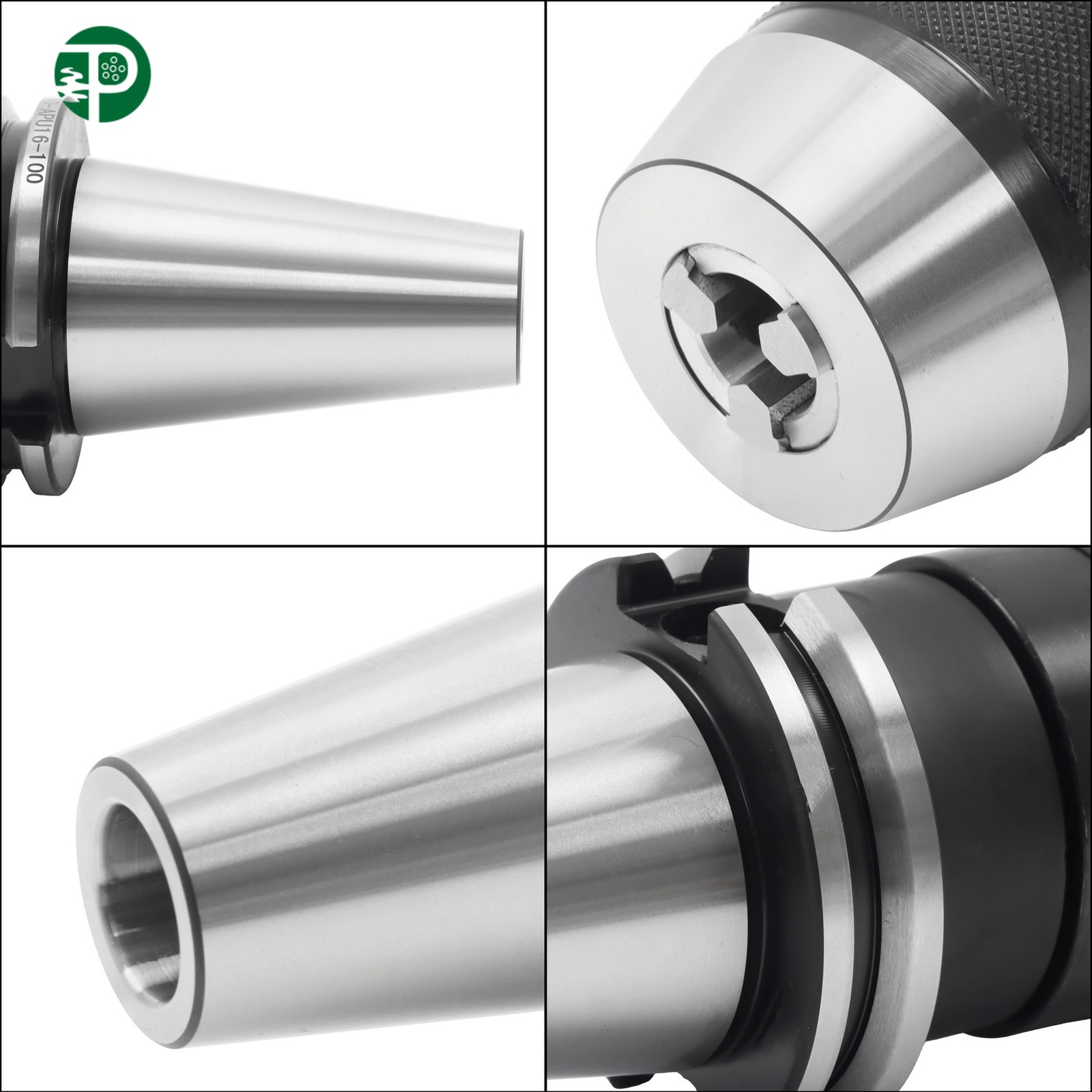 For HAAS CAT40 APU16 4 Pcs CAT40 5/8” CNC Keyless Drill Chuck 5/8-11 Thread
