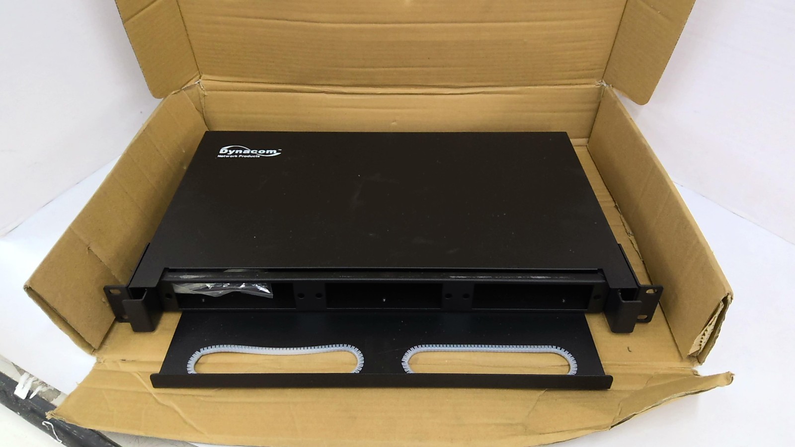 Dynacom 1U Rack Mount Fiber Optic Enclosure 13″L X 19″W X 1 3/4″ H