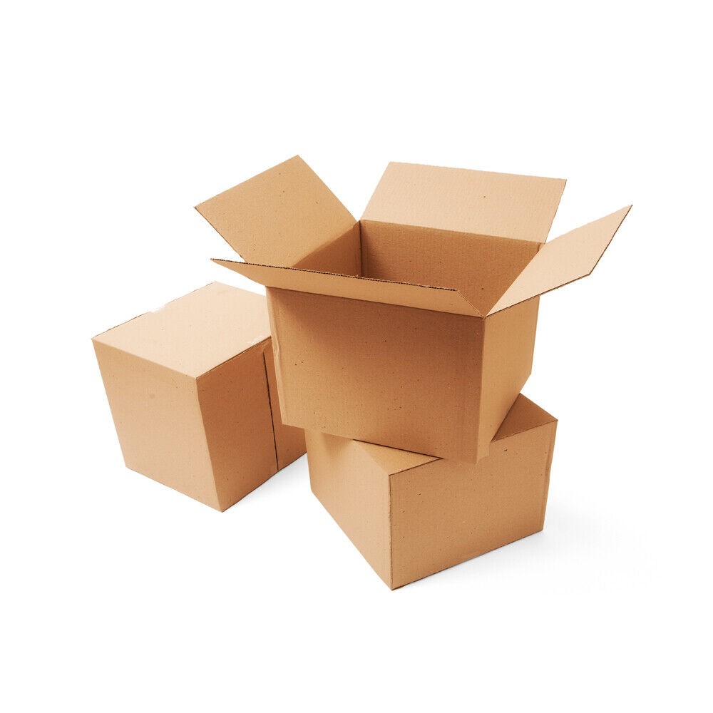 5 24x12x4 Kraft Brown Corrugated Shipping Boxes 32 ECT Single-Wall New
