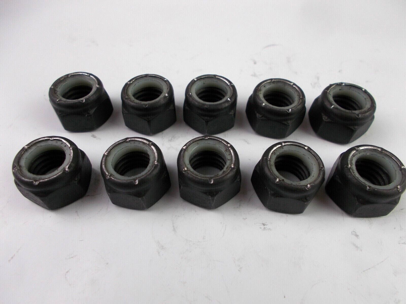Nylon Lock Hex Nut 7/16″ – 14 Coarse Thread ” 10 Nuts ” Grade 8 7/16-14