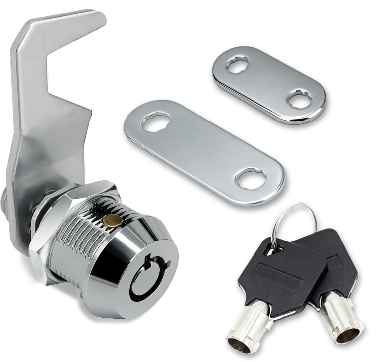 US General 5/8 Inch Black Toolbox Lock Replacement, Keyed Alike Cabinet Cam