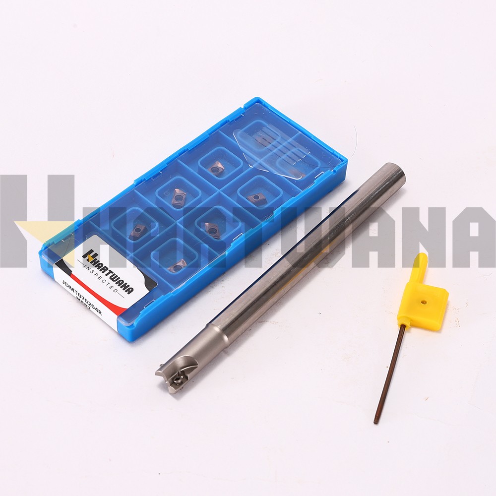 10mm Indexable End Milling 2 Flutes With Carbide Milling Insert JDMT0702