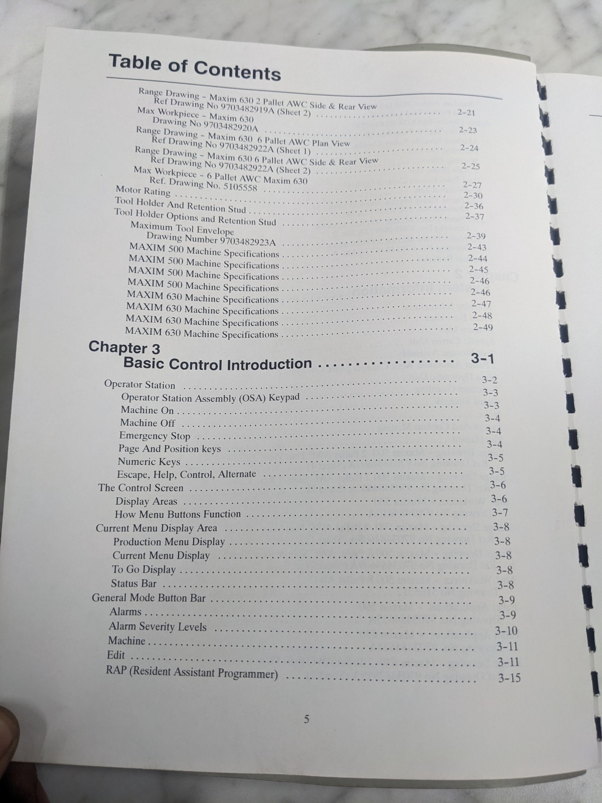 CINCINNATI MILACRON MAXIM 500/630 MODEL D ACRAMATIC 2100E CNC OPERATOR MANUAL 99