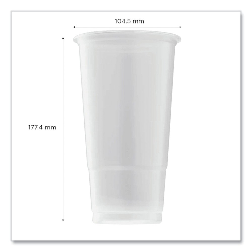 Karat CKPP32 32 oz. PolyPro (PP) Plastic Cups – Translucent (600/Carton) New
