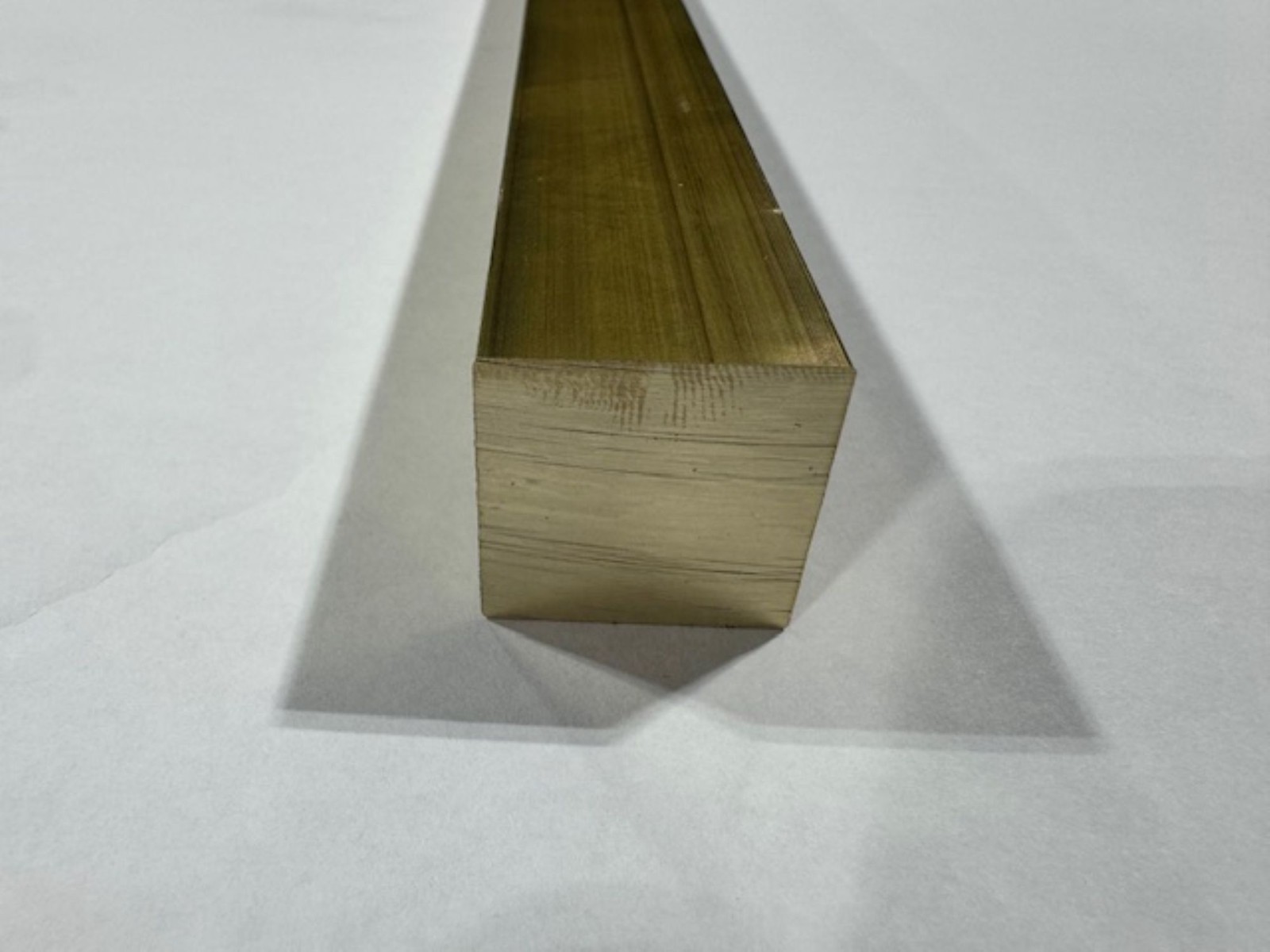 2″ x 2″ C360 Square Brass Bar x 3″ Long, Half Hard, Free Cutting, Mill Stock