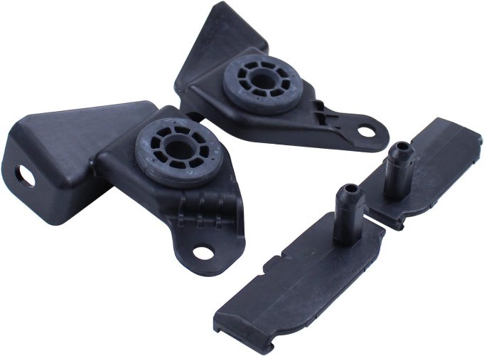 Radiator Upper Bracket Insulator Mount Bracket w/Lower Rubber Cushion Bushings S