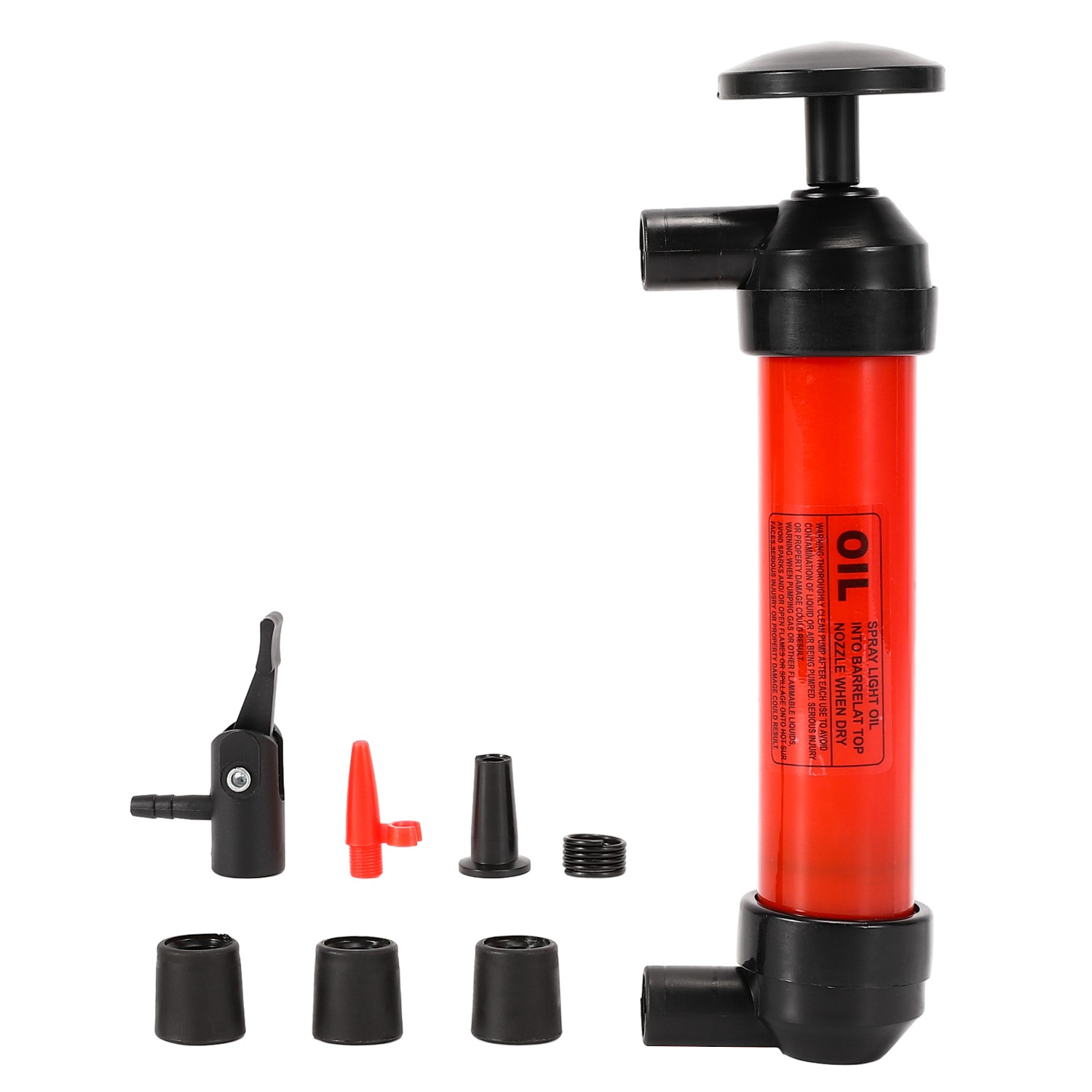 Multi-Use Liquid Transfer Siphon Hand Pump Kit Fuel Diesel Oil Kerosene Water
