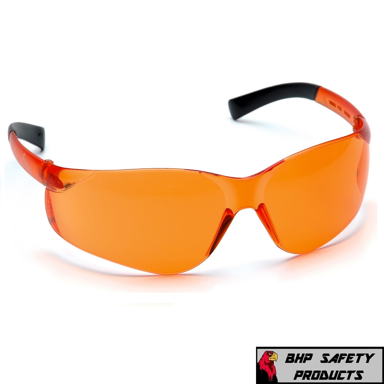 PYRAMEX ZTEK SAFETY GLASSES ORANGE LENS WORK EYEWEAR S2540S Z87+ (1 PAIR)