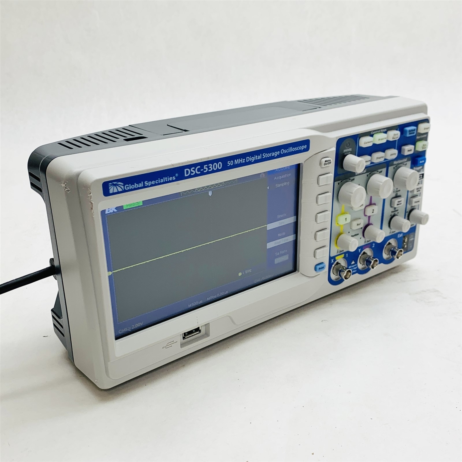 Global Specialties DSC-5300 50MHz Digital Storage 500MS/s 2-Channel Oscilloscope