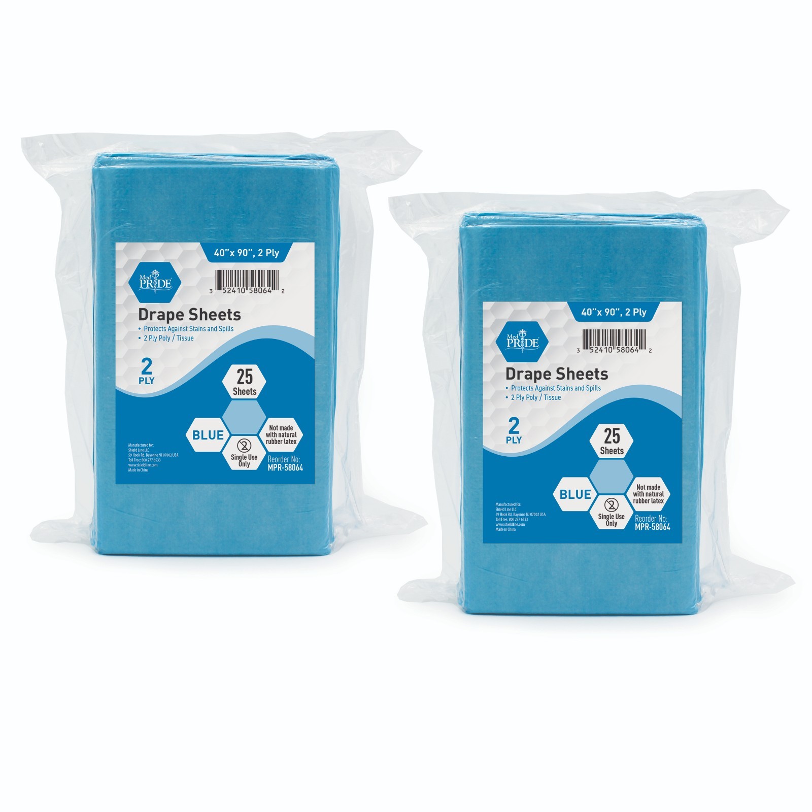 MED PRIDE Disposable Drape Sheets 2 Ply Leakproof Medical Table Covers